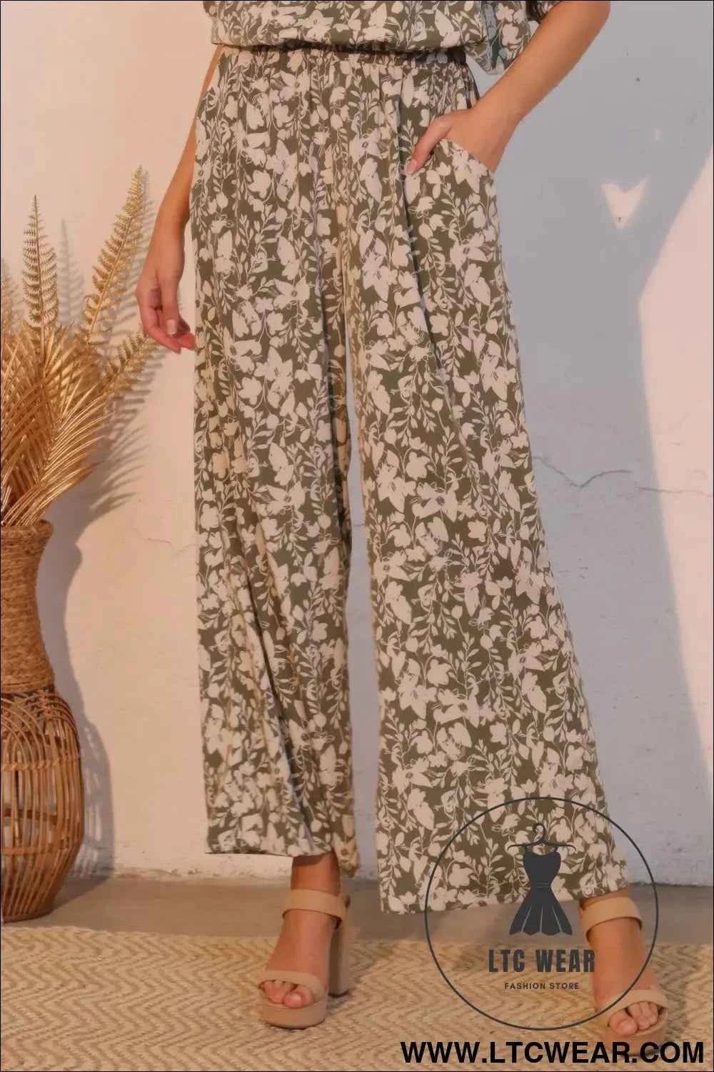 Olive Vine Pocket Pants