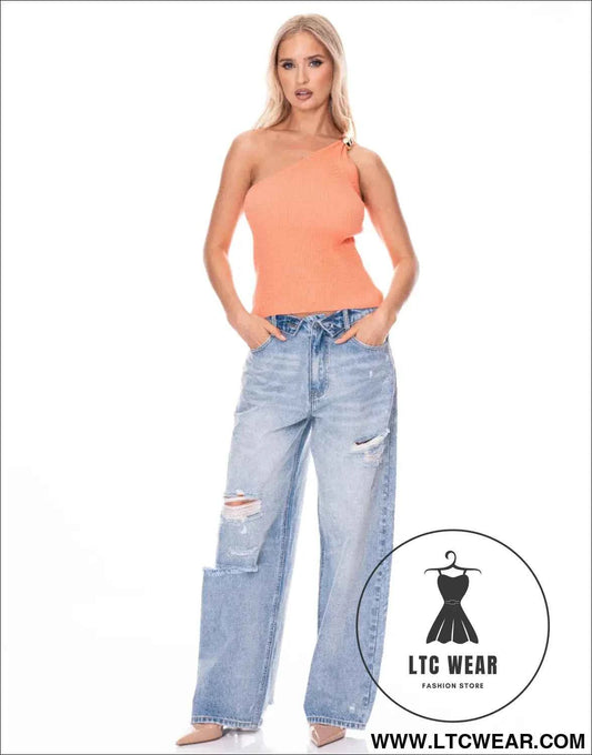One Shoulder Top - Stylish and Trendy Women’s Apparel