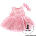One year old baby girl summer dress baby skirt summer one year old baby girl clothes birthday dress girls dress - pink