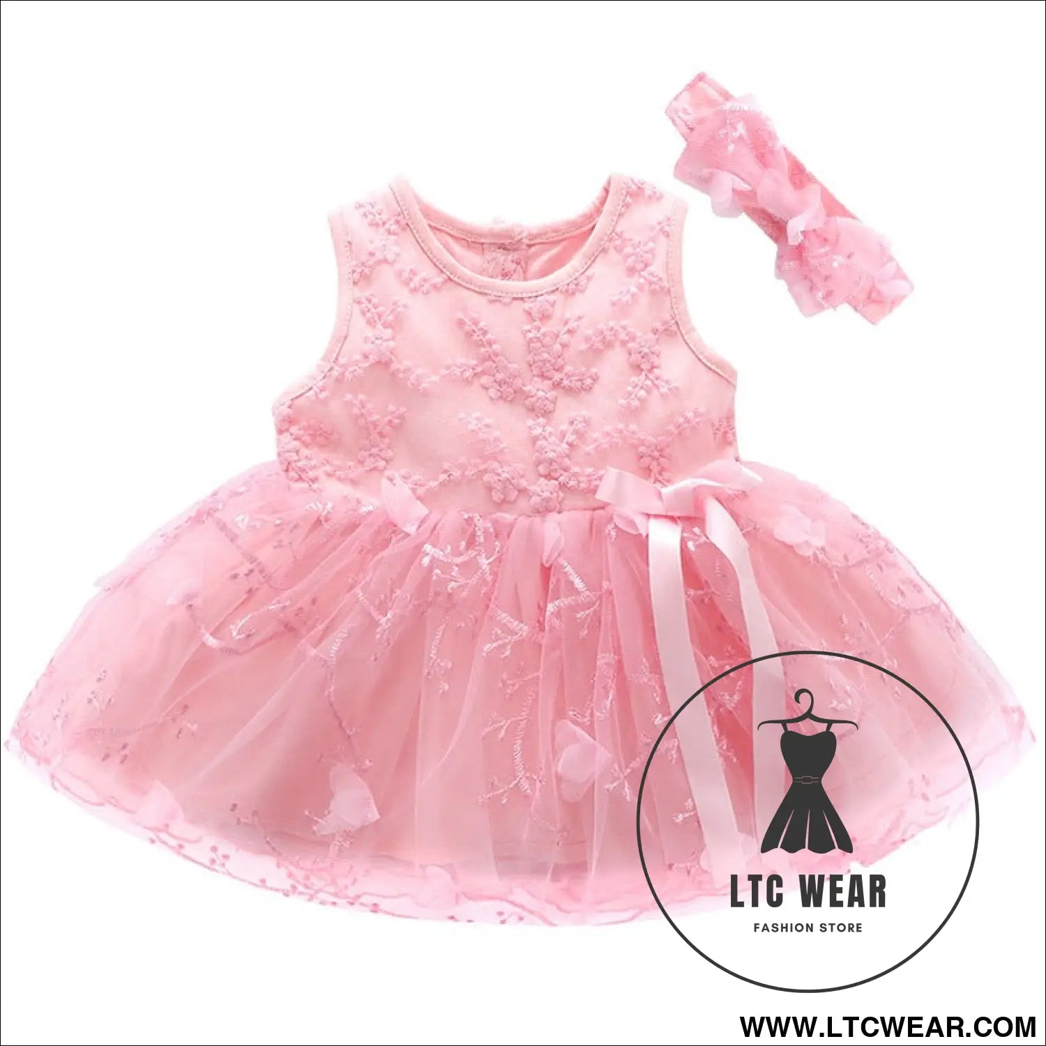 One year old baby girl summer dress baby skirt summer one year old baby girl clothes birthday dress girls dress - pink