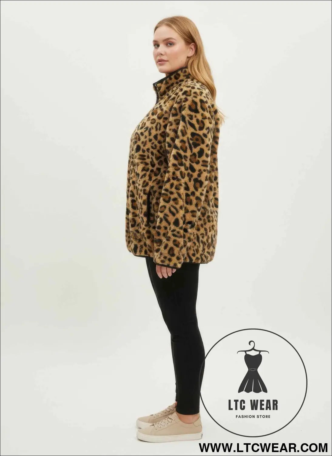 Onque Casual Animal Print Jacket