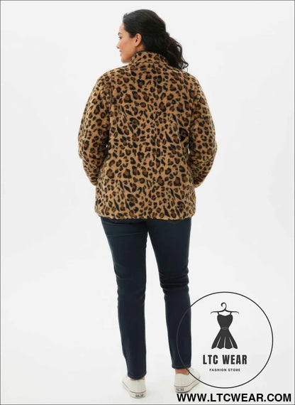 Onque Casual Animal Print Jacket