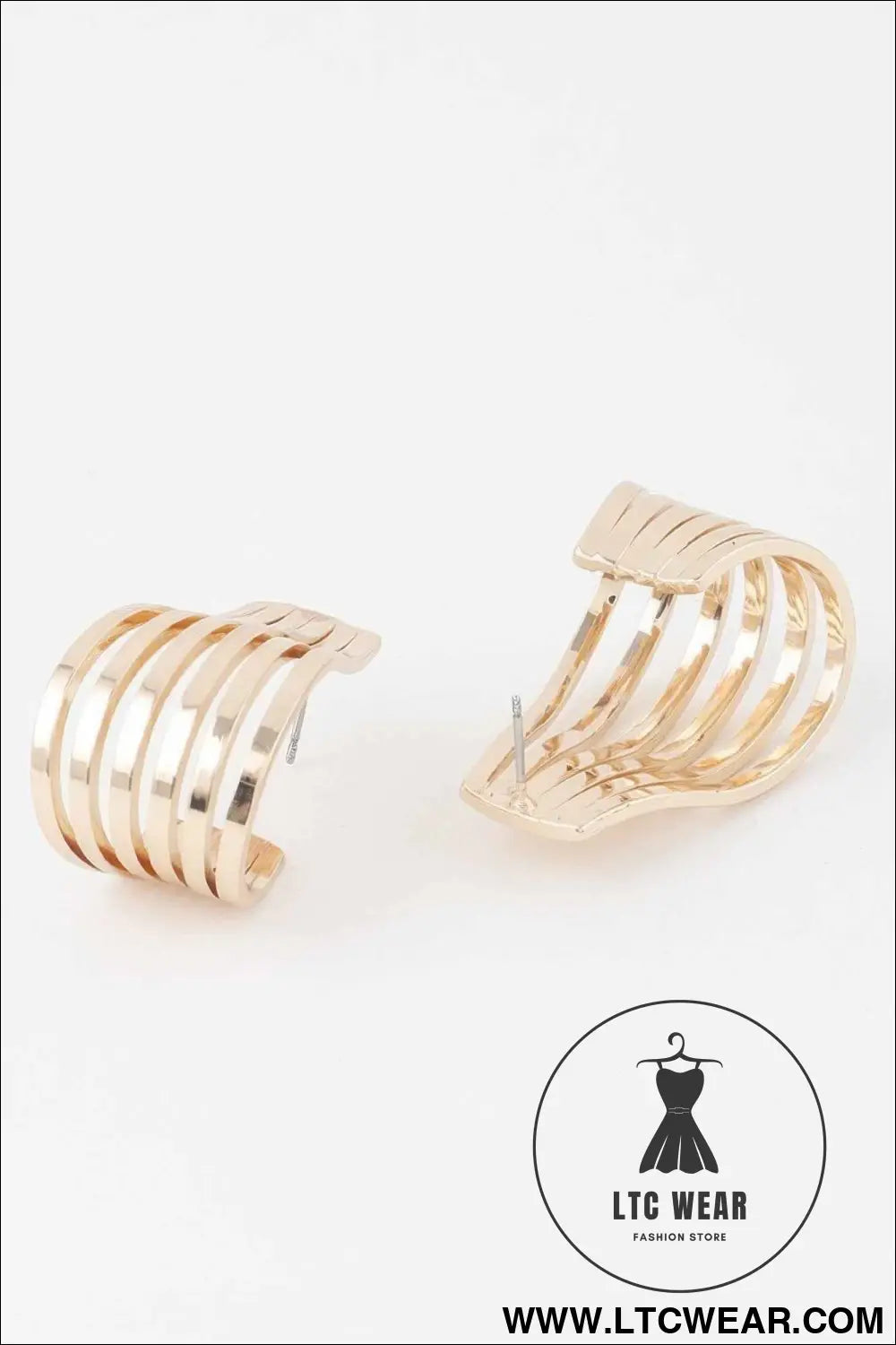 Open Cage Hoop Earrings