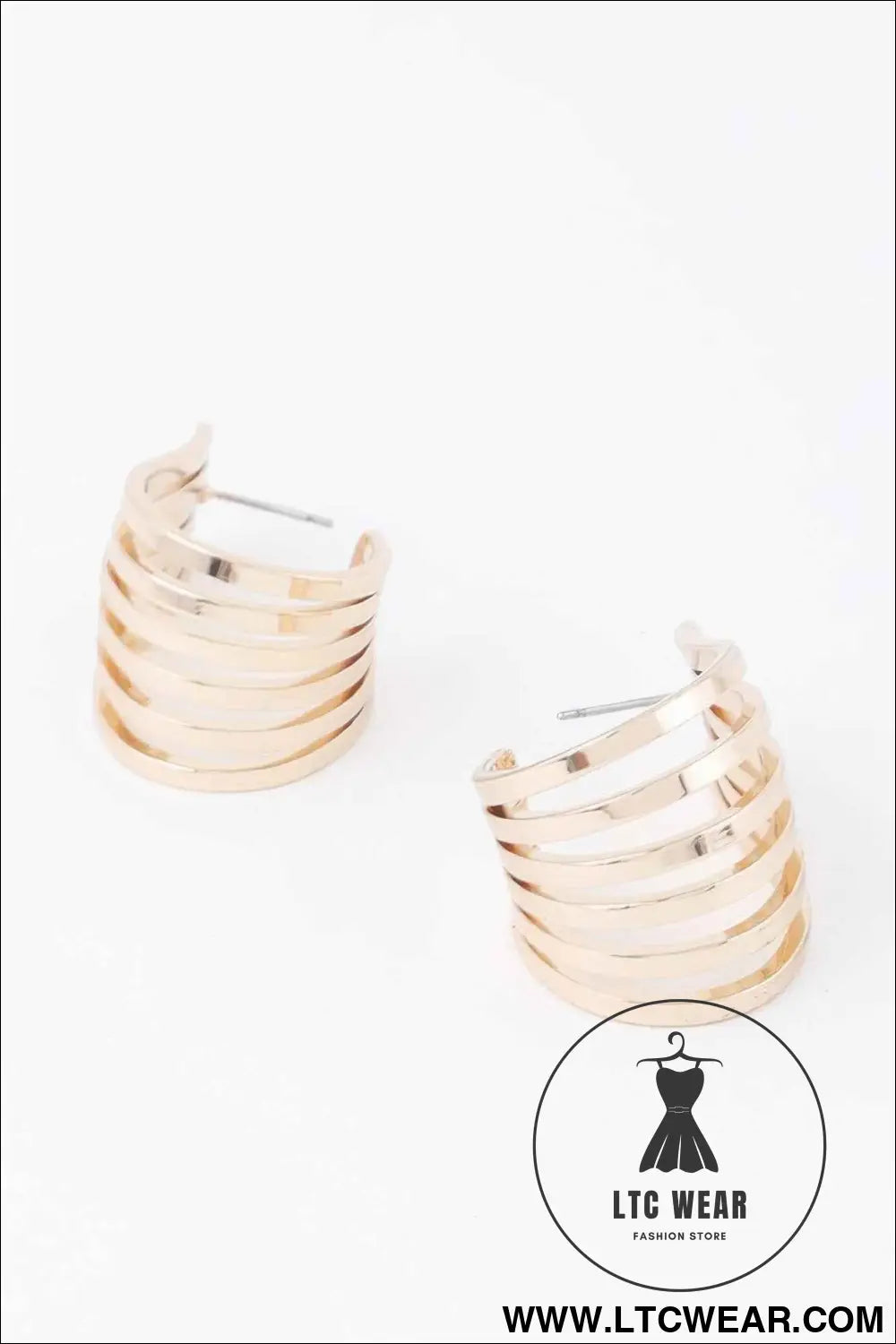 Open Cage Hoop Earrings