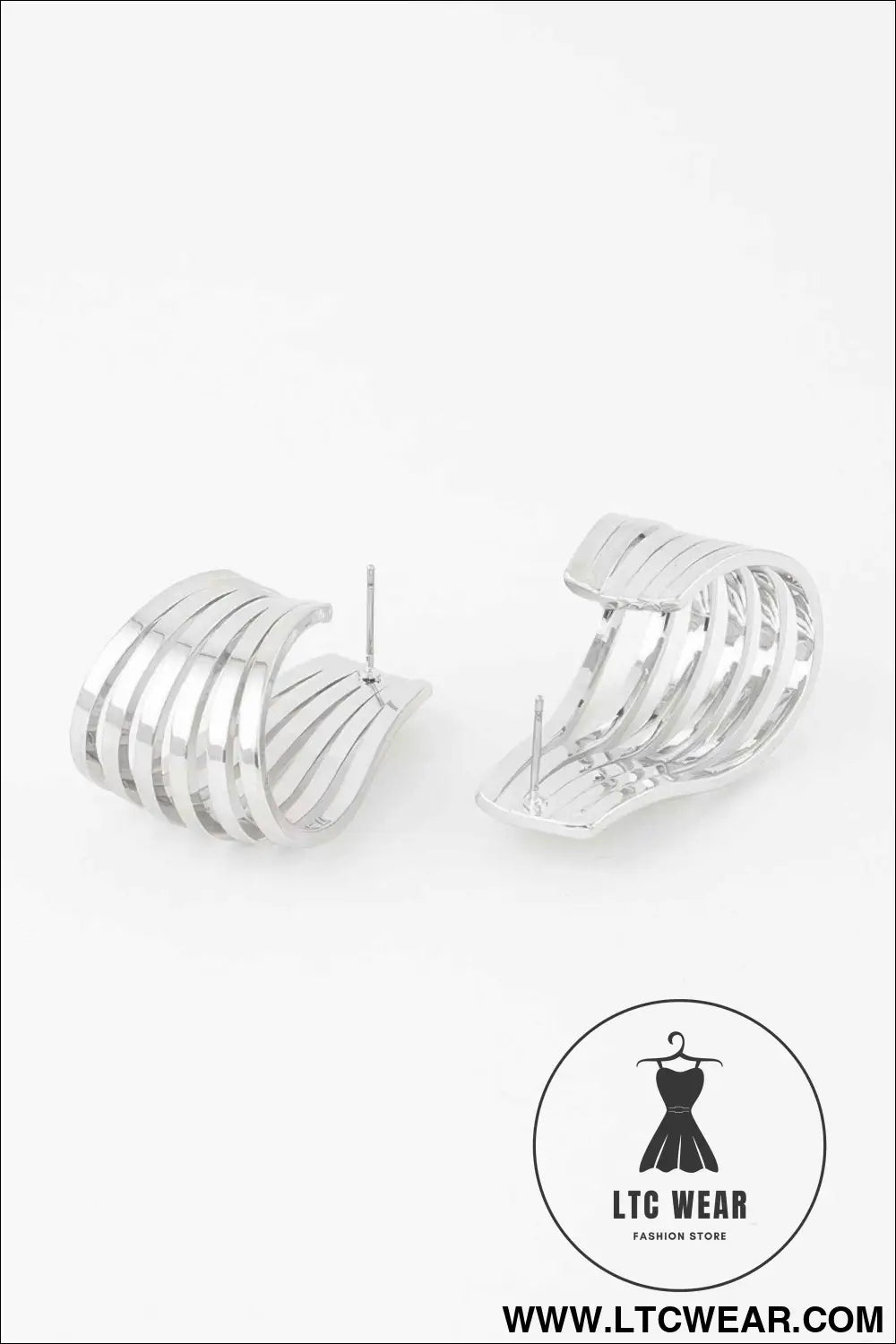 Open Cage Hoop Earrings