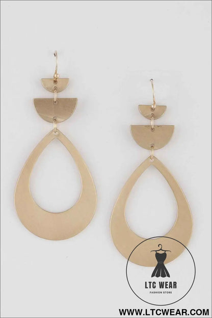 Open Teardrop Earrings