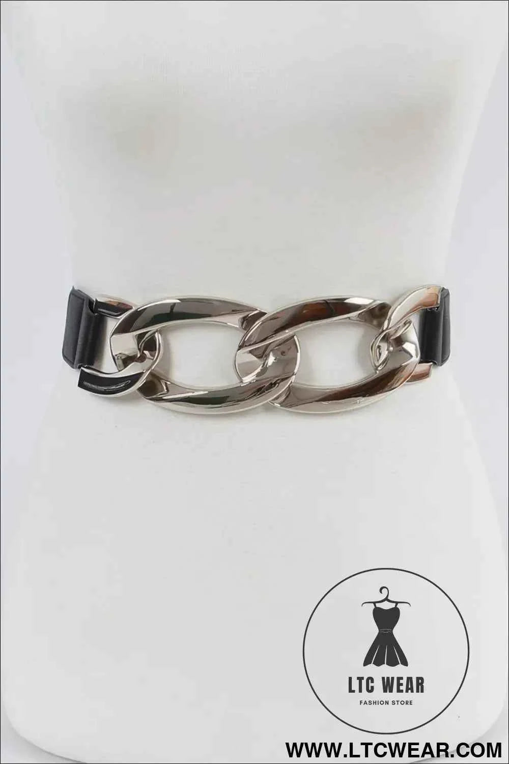 Oversized Chain Elastic Belt for Effortless Style and Ultimate Comfort