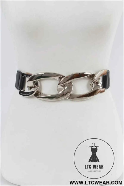 Oversized Chain Elastic Belt for Effortless Style and Ultimate Comfort