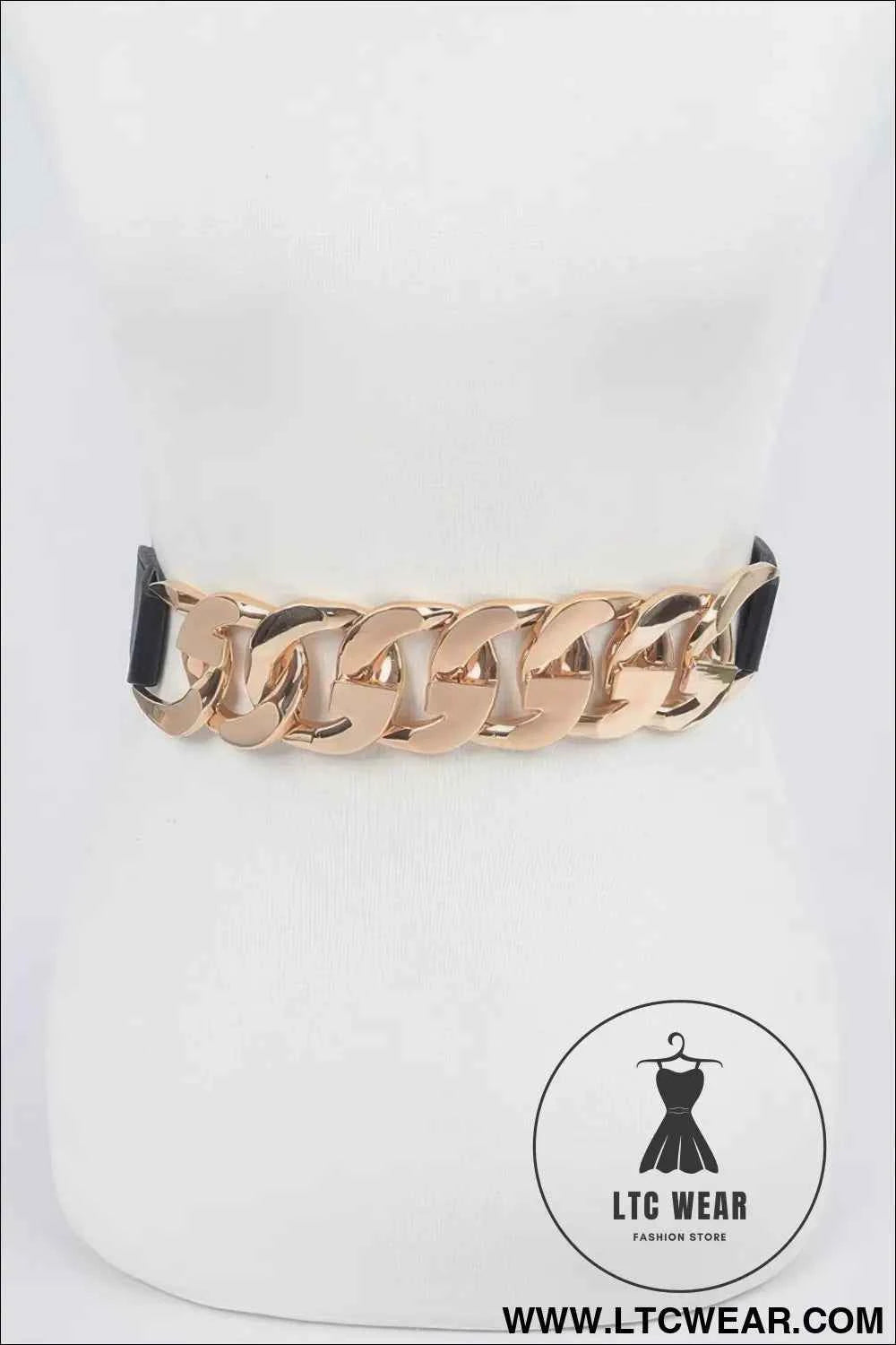 Oversized Chain Belt - Trendy Stretch Accessory for Effortless Style