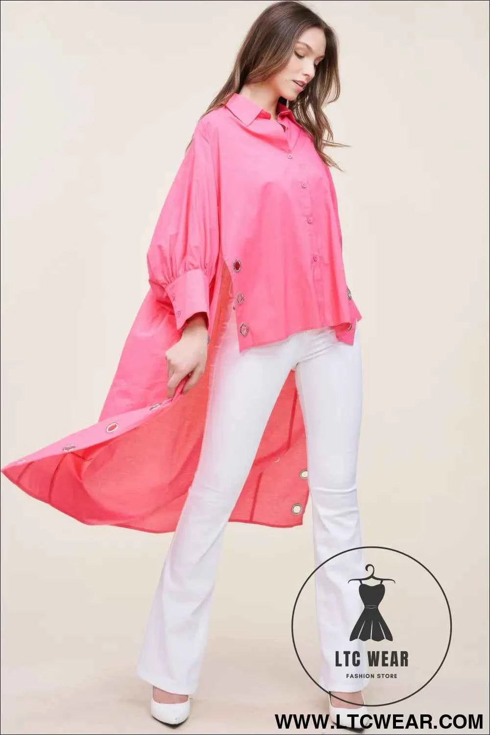 Oversized Shirt With Long Back