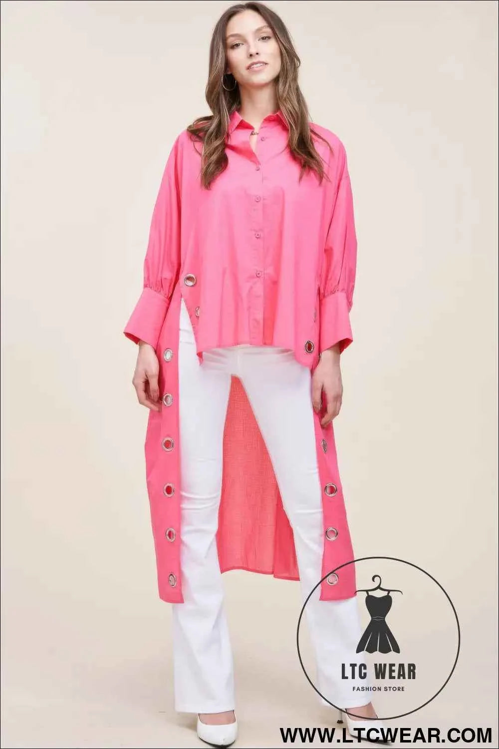 Oversized Shirt With Long Back