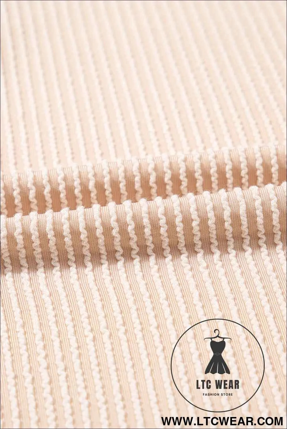 Parchment Puff Sleeve Ribbed Knit Mini Dress