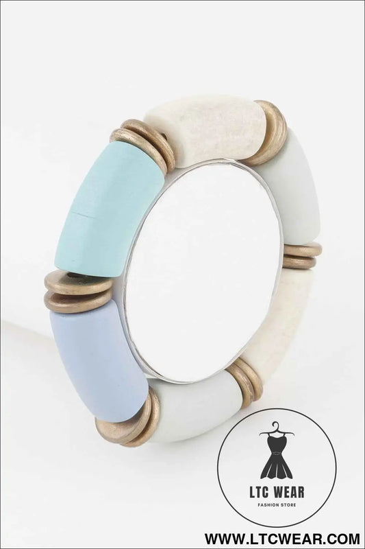 Pastel Tube Bead Bracelet