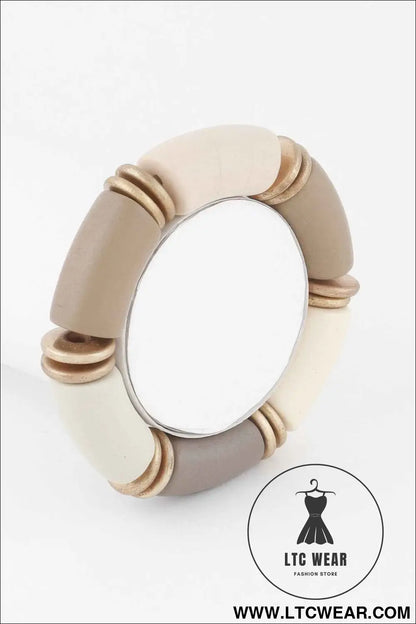 Pastel Tube Bead Bracelet