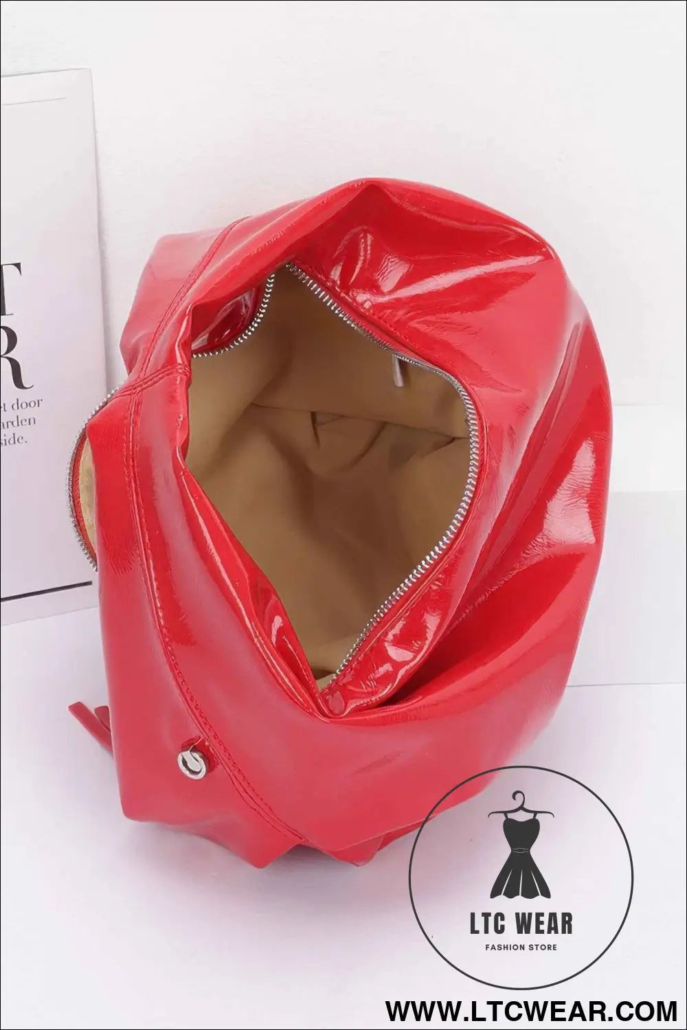 Patent Leather Hobo Bag