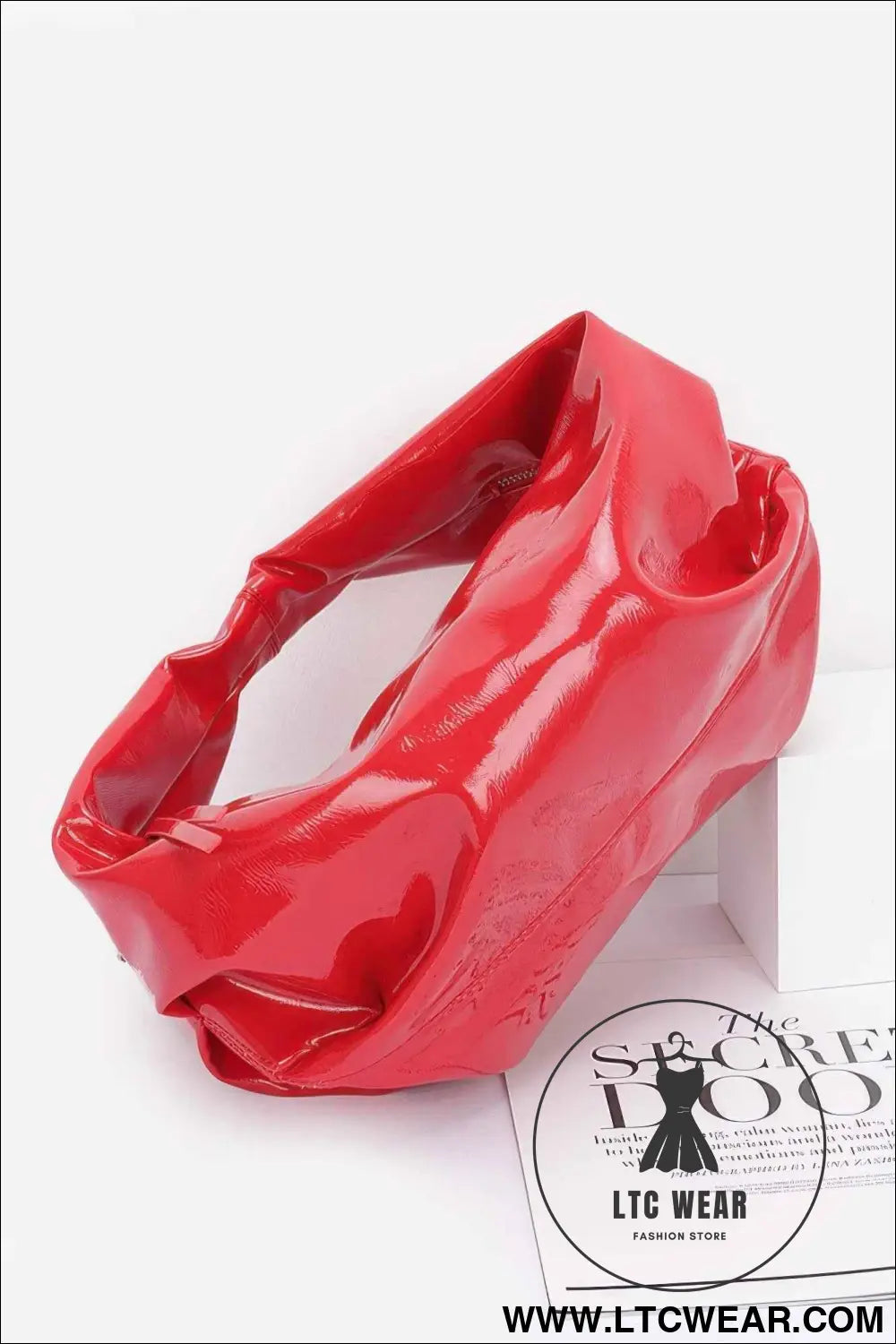 Patent Leather Hobo Bag