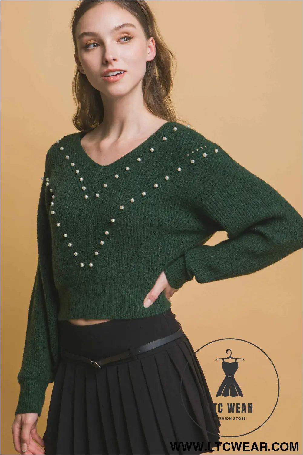 Pearl details sweater