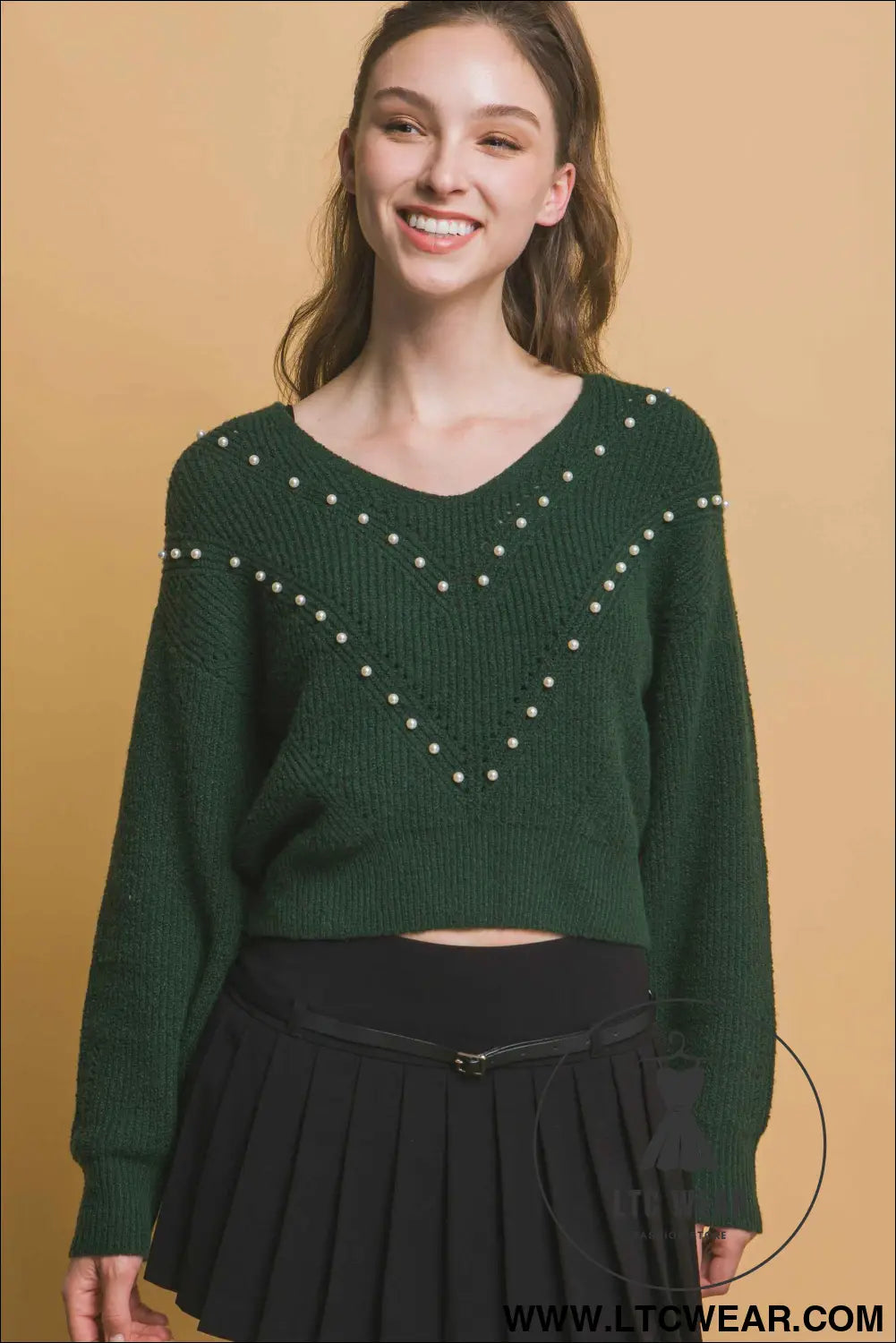 Pearl details sweater
