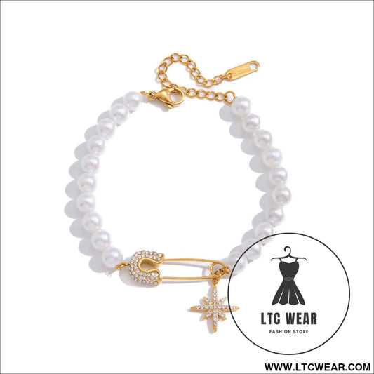 Pearl Star Stainless Steel Bracelet Collection