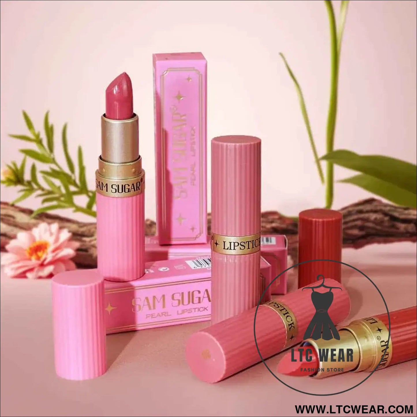 Pearlescent Pink Velvet Lipstick: Long-Lasting & Waterproof