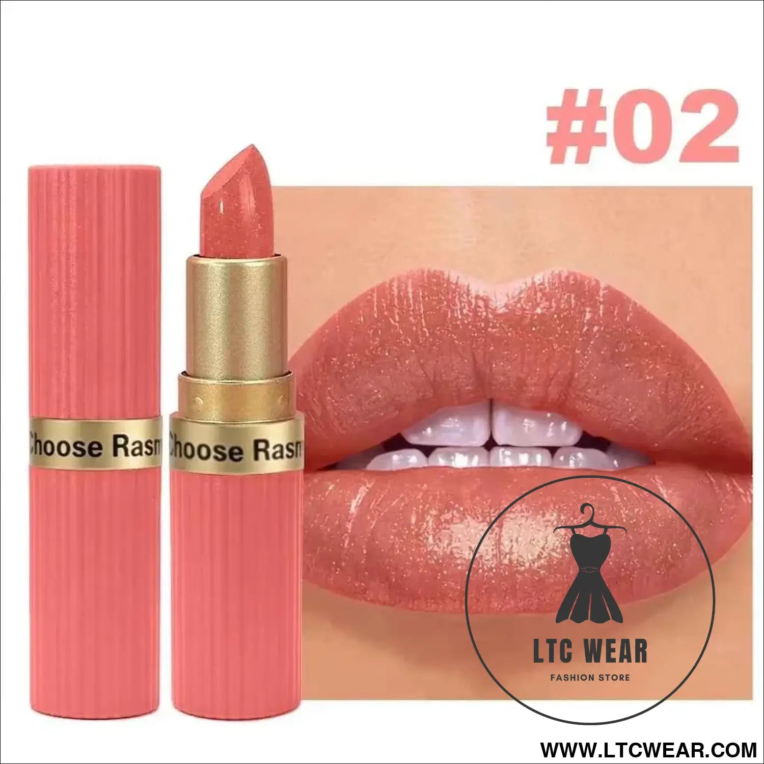 Pearlescent Pink Velvet Lipstick: Long-Lasting & Waterproof