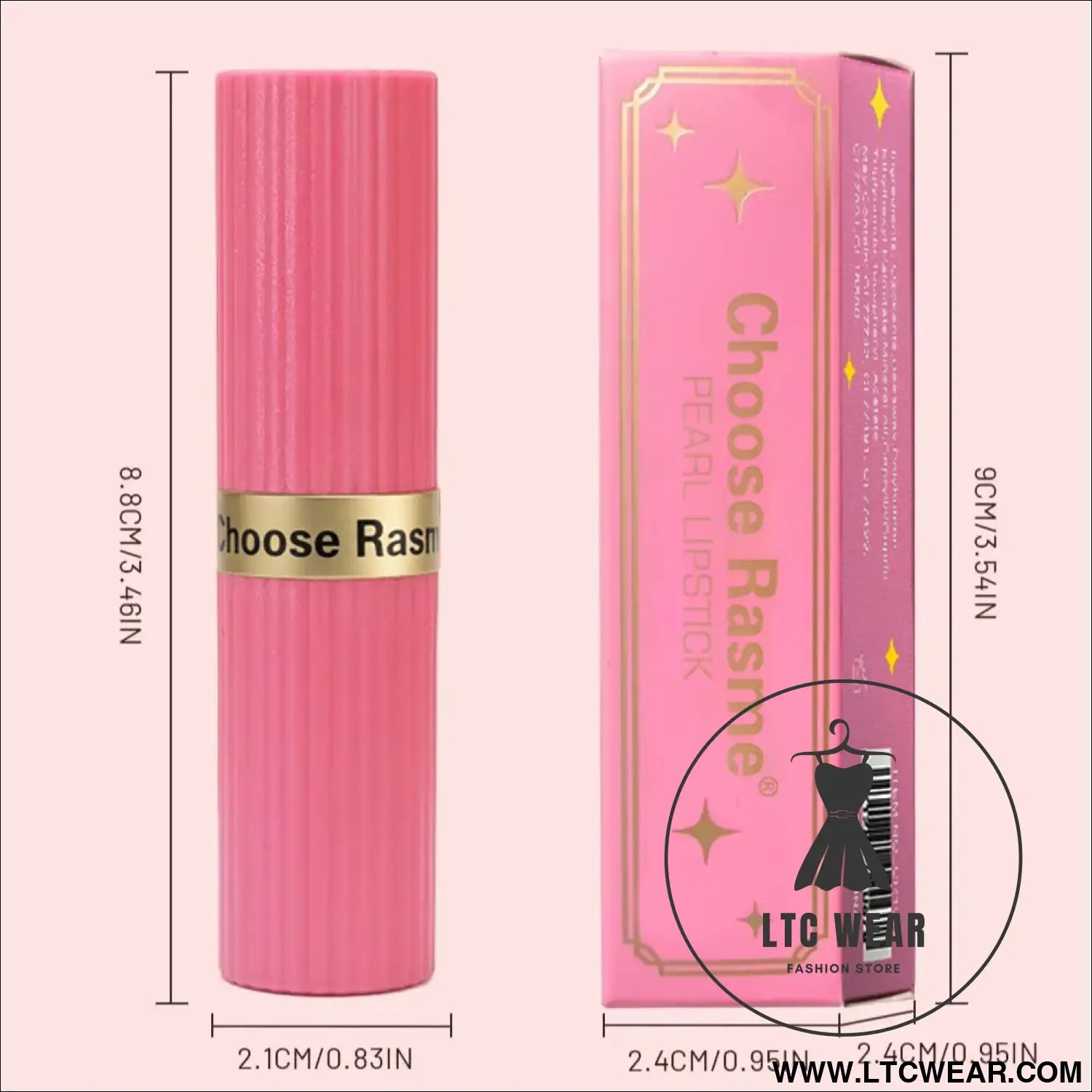 Pearlescent Pink Velvet Lipstick: Long-Lasting & Waterproof - L.T.C Wear Online Fashion Store