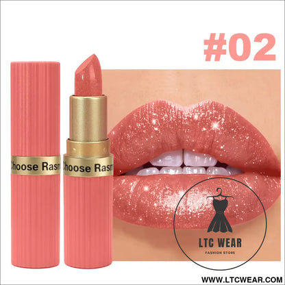 Pearlescent Pink Velvet Lipstick: Long-Lasting & Waterproof - L.T.C Wear Online Fashion Store