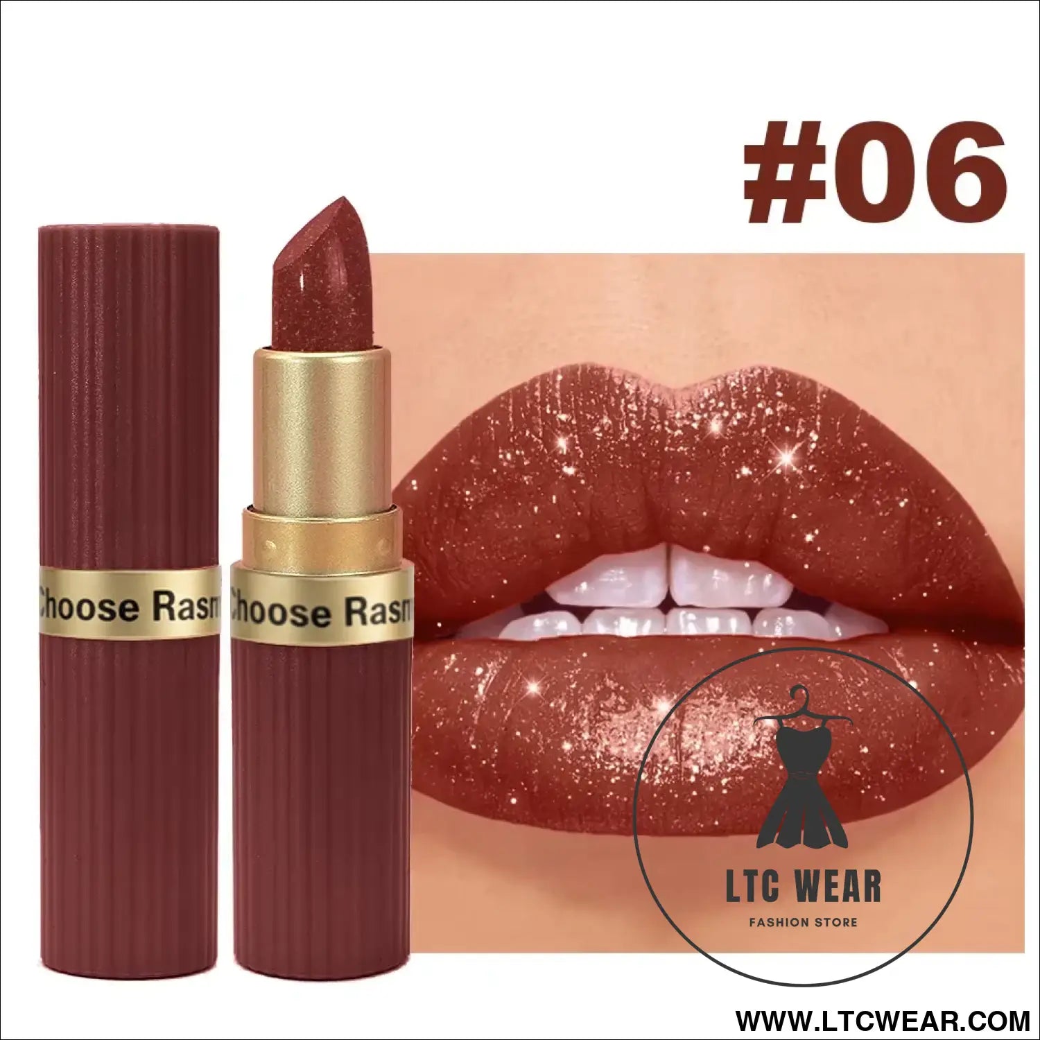 Pearlescent Pink Velvet Lipstick: Long-Lasting & Waterproof - L.T.C Wear Online Fashion Store