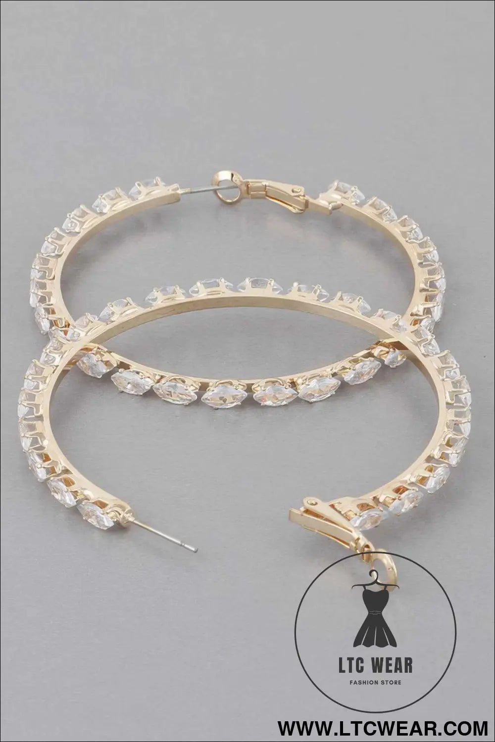 Petite Jeweled Hoop Earrings