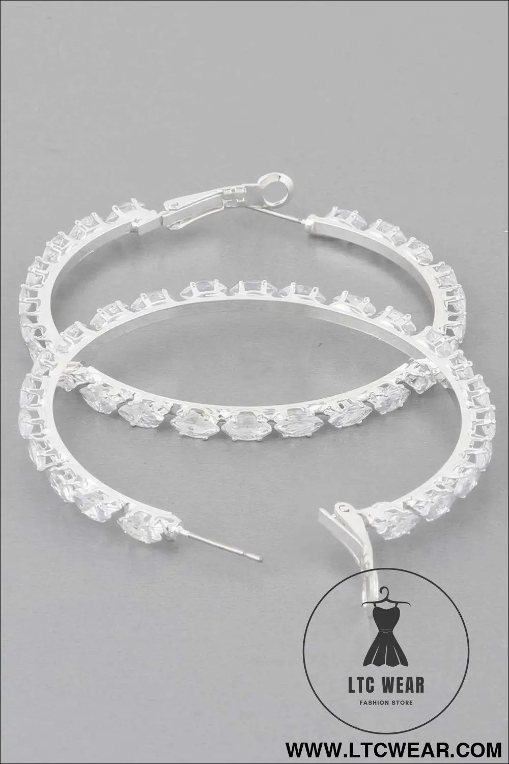 Petite Jeweled Hoop Earrings