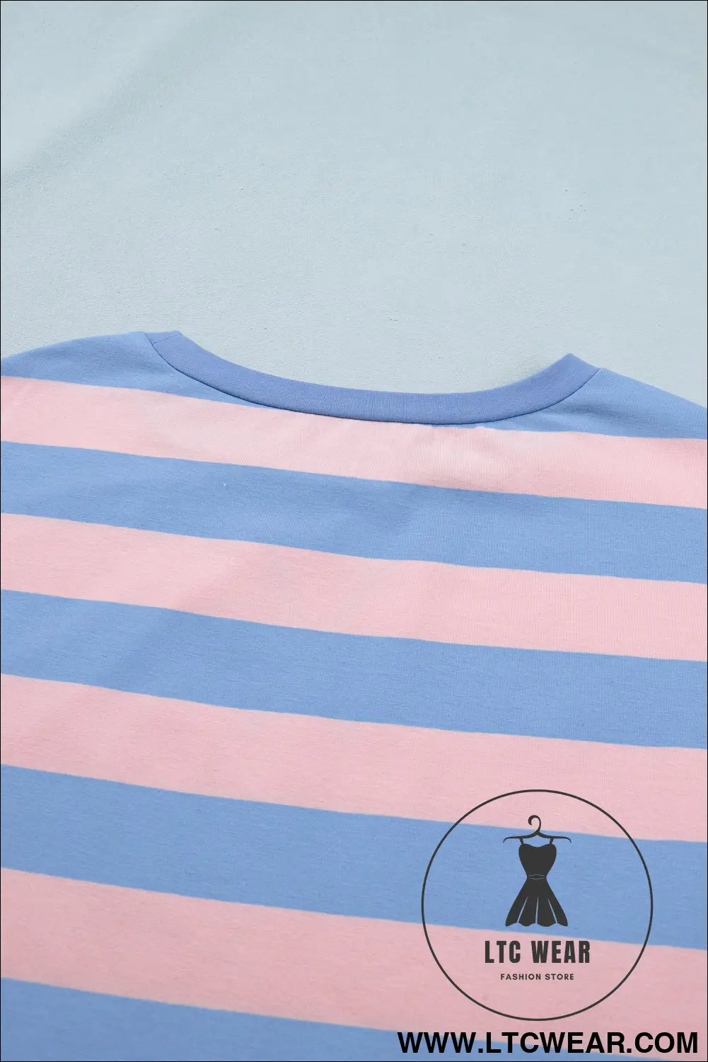 Pink Stripe Dolman Tee Drawstring Skort Athletic 2pcs Set - L.T.C Wear Online Fashion Store