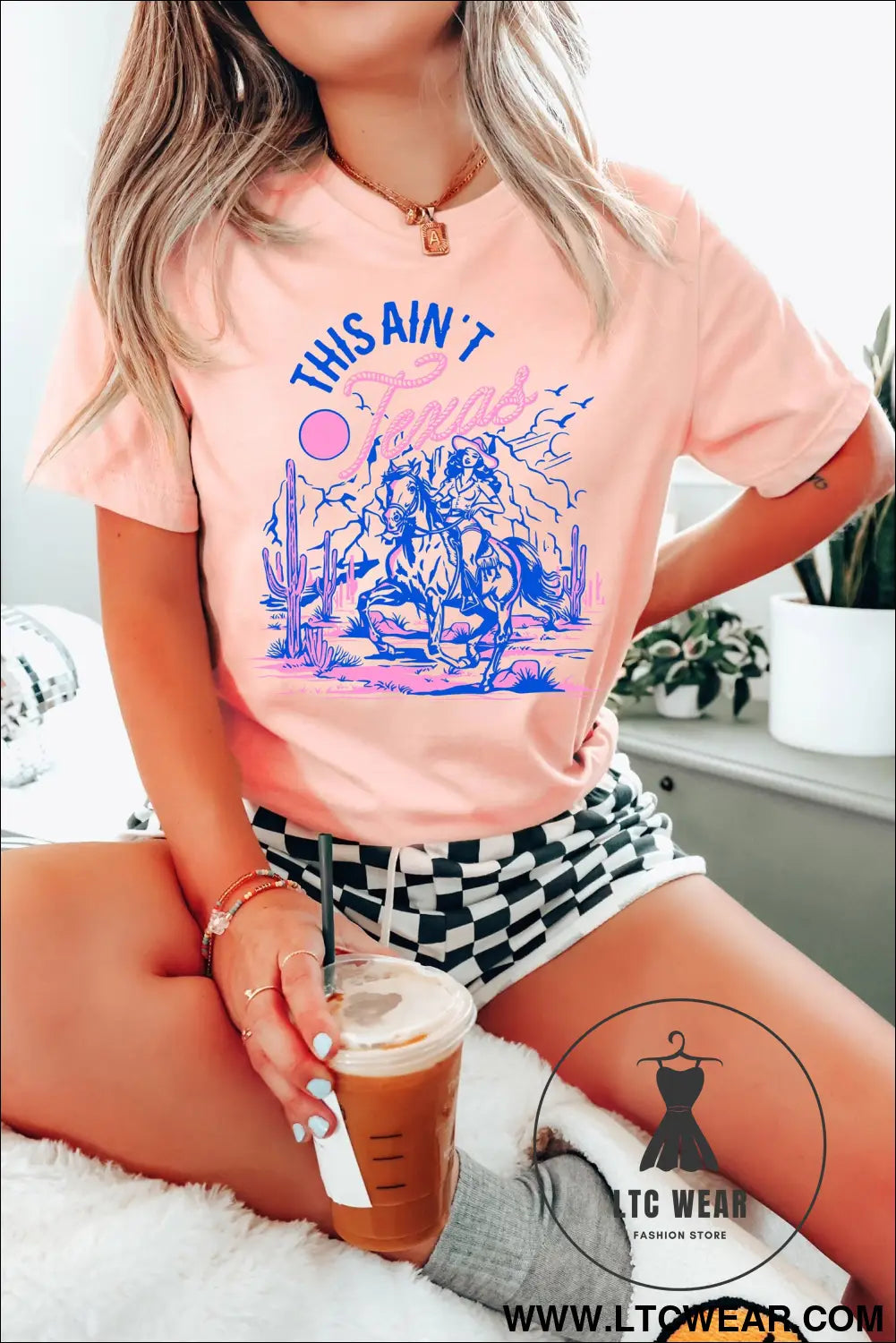 Pink this aint texas western cowgirl graphic t shirt - graphic tees