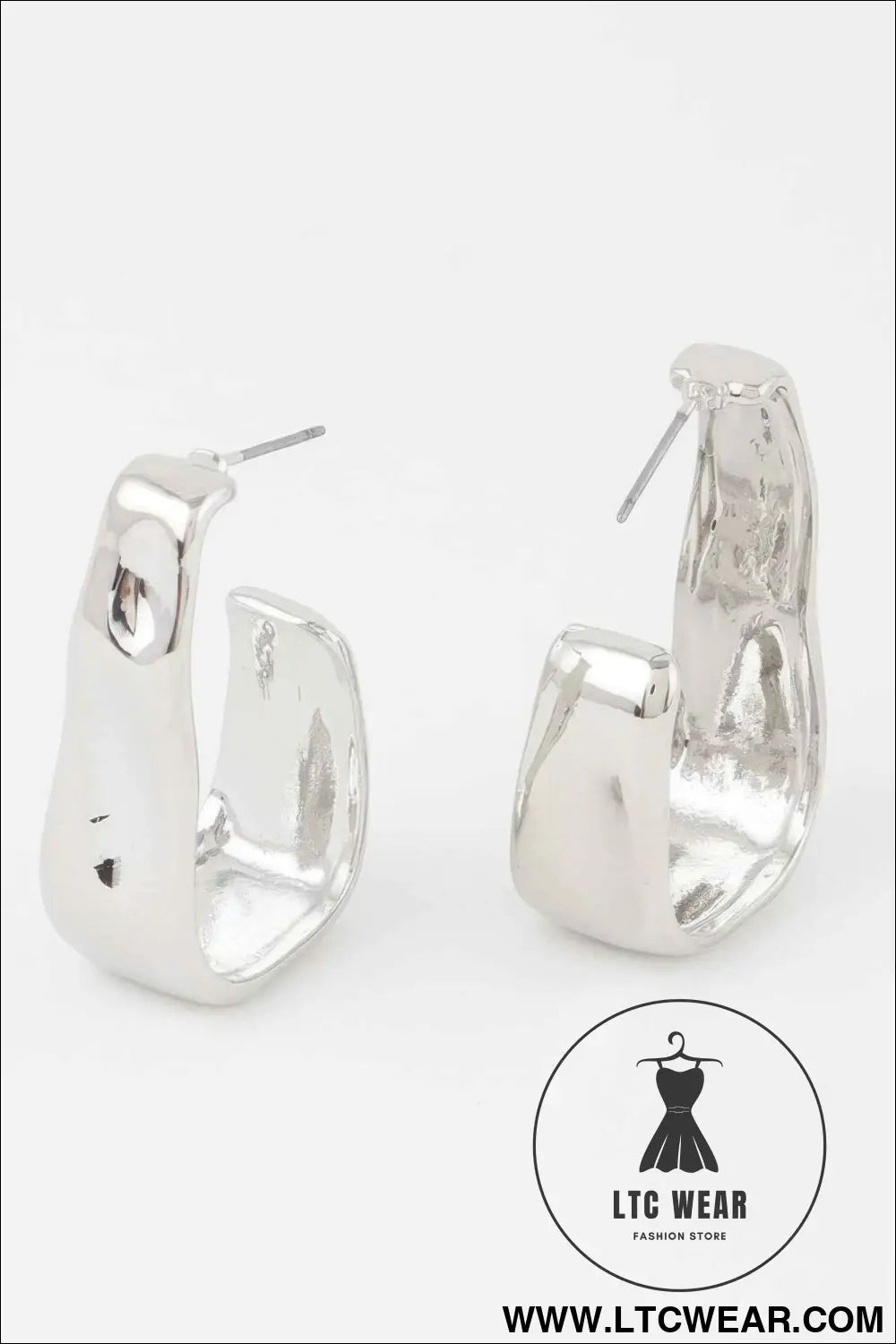 Plated Open Cuff Earrings