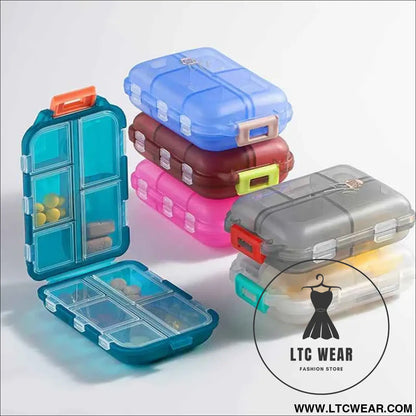 Portable Pill Storage Box: Perfect for Travel & Daily Needs