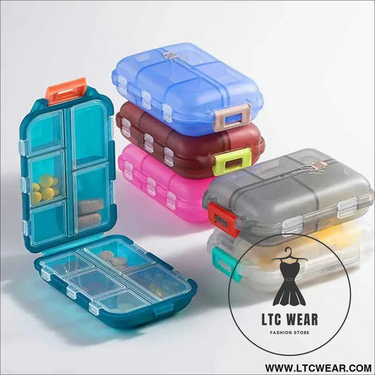 Portable Pill Storage Box: Perfect for Travel & Daily Needs