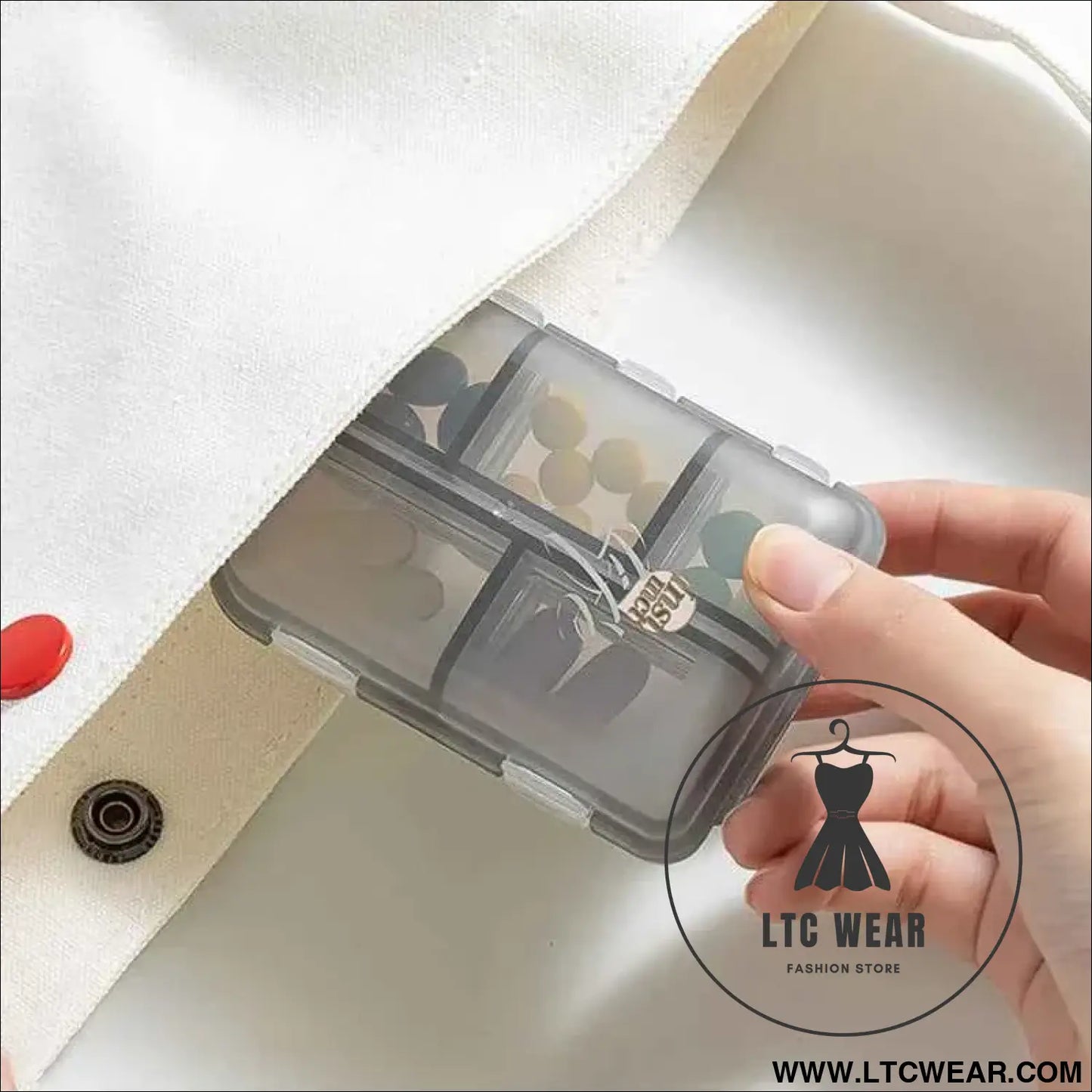Portable Pill Storage Box: Perfect for Travel & Daily Needs
