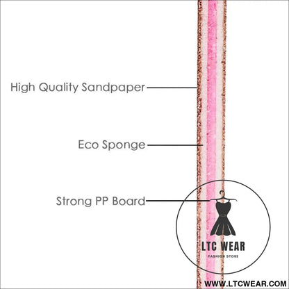 Precision Half Moon Nail File Buffer - 100/180 Grit