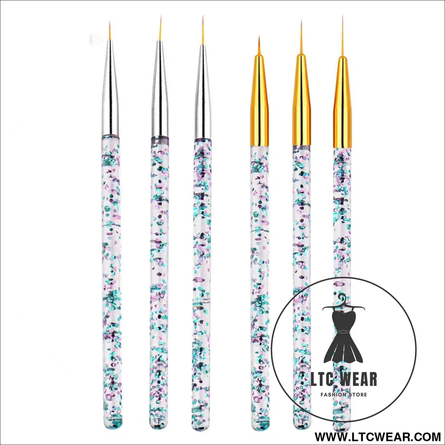 Precision Nail Art Brush Set: 5/20 Pcs for Masterful Designs - L.T.C Wear Online Fashion Store