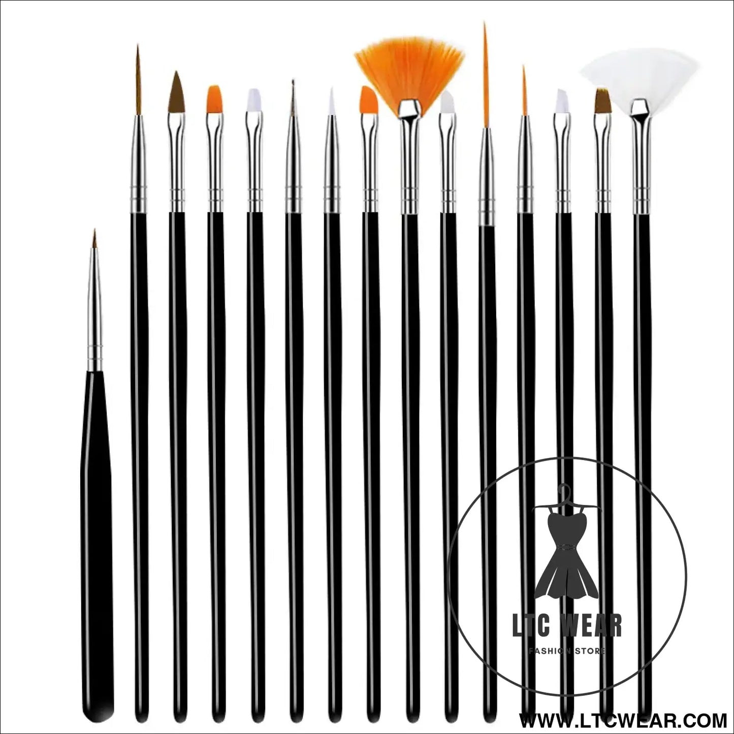 Precision Nail Art Brush Set: 5/20 Pcs for Masterful Designs - L.T.C Wear Online Fashion Store