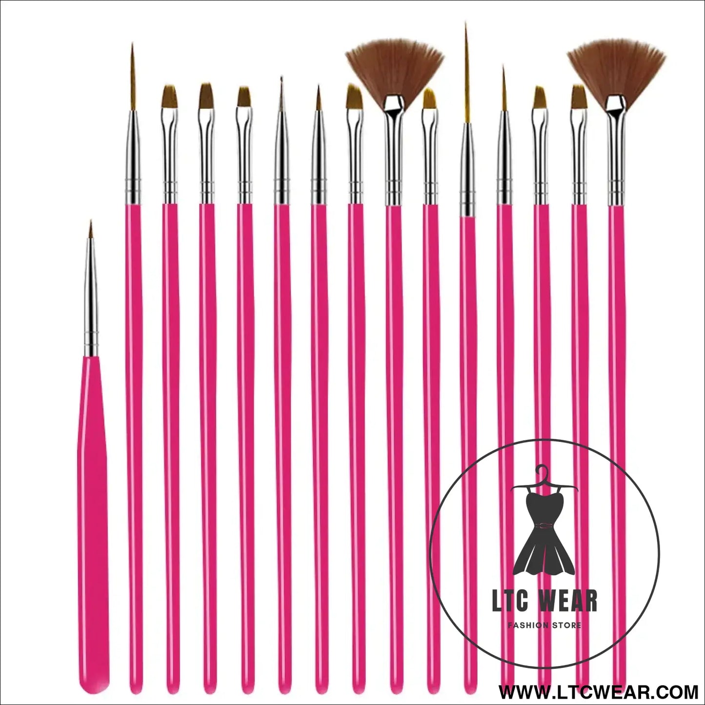 Precision Nail Art Brush Set: 5/20 Pcs for Masterful Designs - L.T.C Wear Online Fashion Store