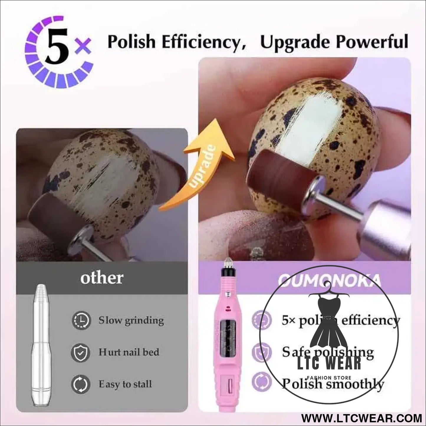 Precision Nail Drill Set for Professional Home Manicures