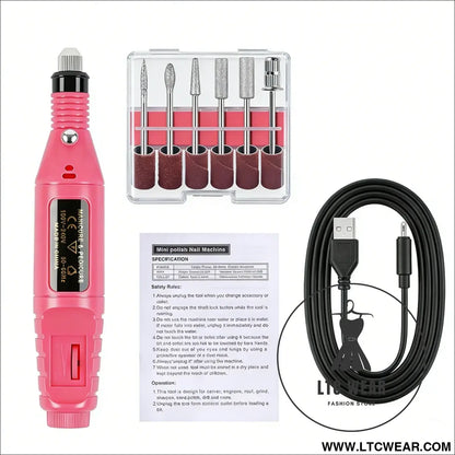 Precision Nail Drill Set for Professional Home Manicures - L.T.C Wear Online Fashion Store