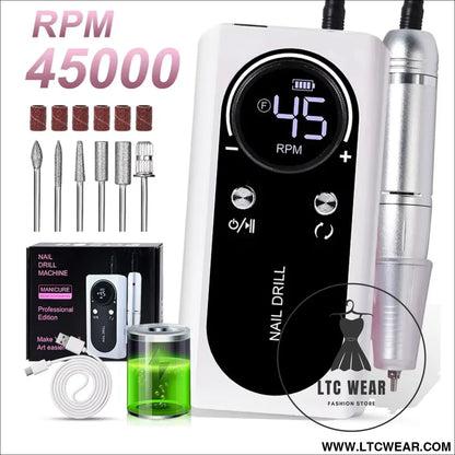 Precision Nail Drill Set for Professional Home Manicures - L.T.C Wear Online Fashion Store