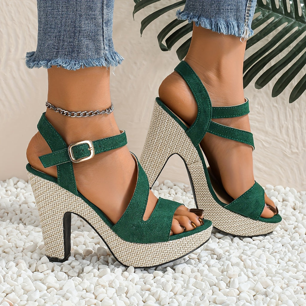 Chic Bohemian Platform Sandals UltraHigh Heel AllSeason Style