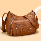 Unisex Square Crossbody Bag Stylish Casual MultiLayered