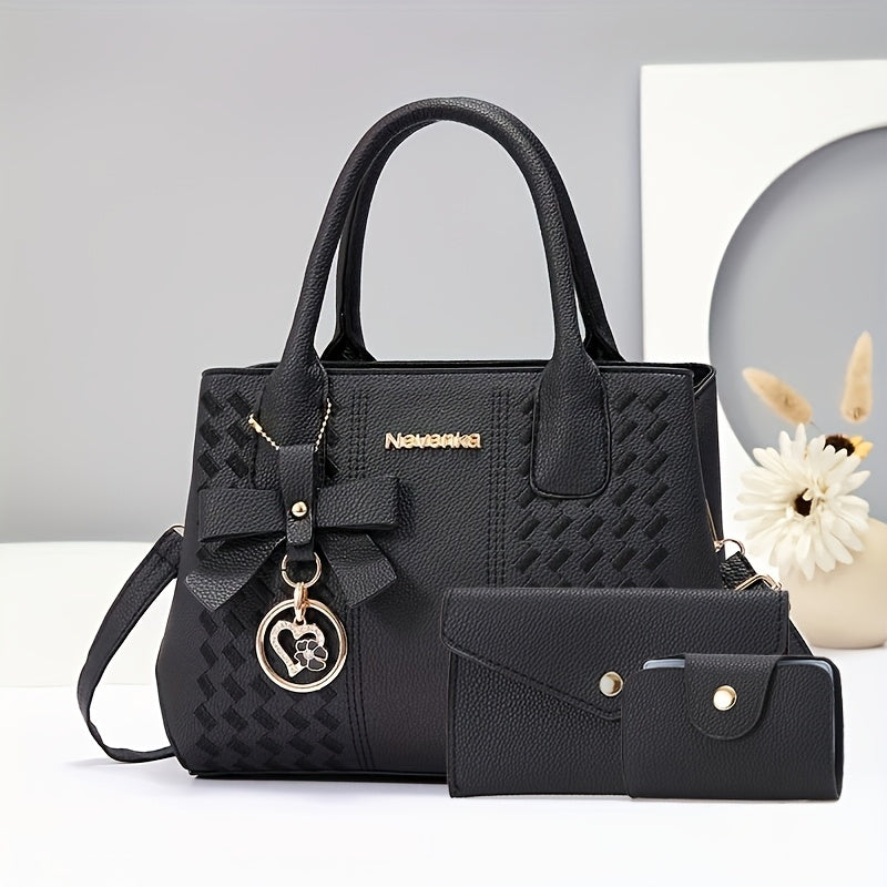Chic Quilted Crossbody Summers Versatile Fashion Set