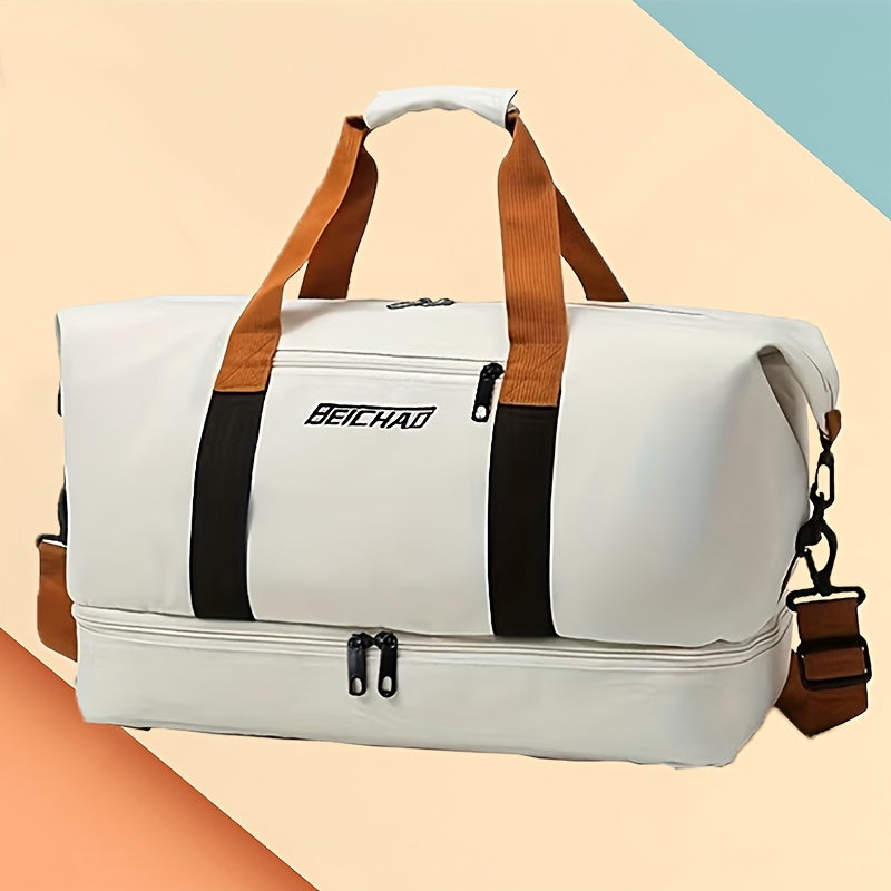 Versatile Unisex Neutral Tote Travel Gym Everyday Carry