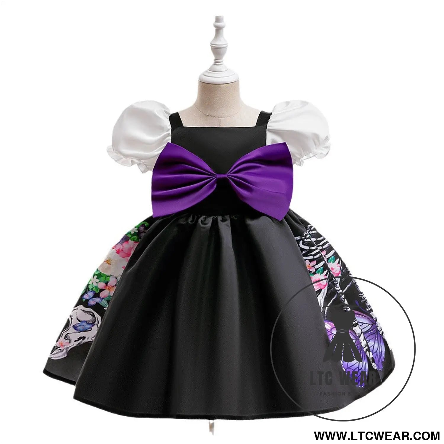 Princess puff sleeve a-line children’s gown halloween dress
