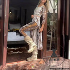 Printed long pants with burnout pattern slim fit fashion style long trousers