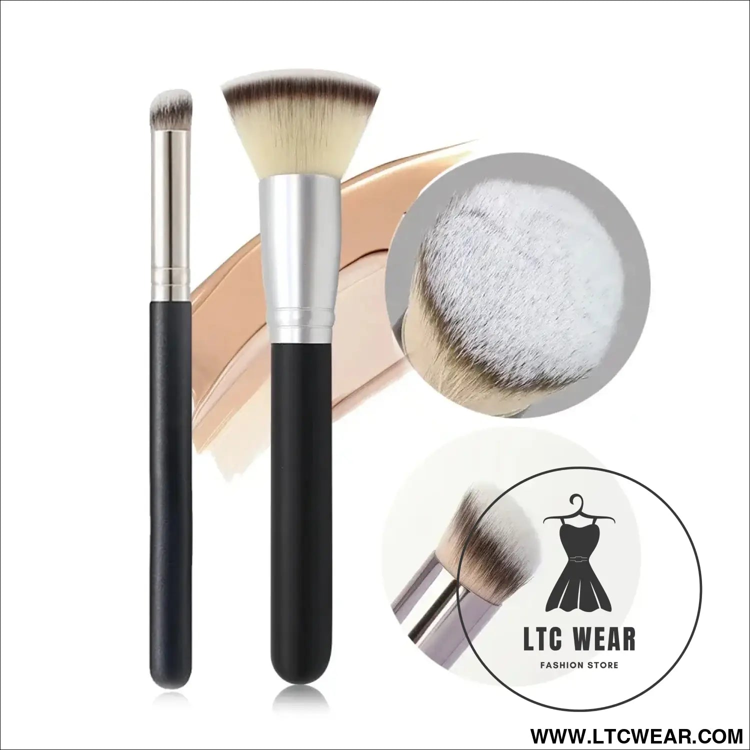 Professional Contour & Blusher Brush for Perfect Coverage - L.T.C Wear Online Fashion Store